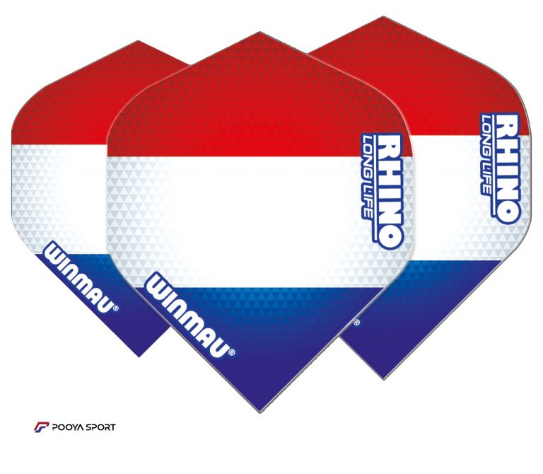 پر دارت 3 عددی طرح پرچم هلند winmau Rhino Extra Thick اصل