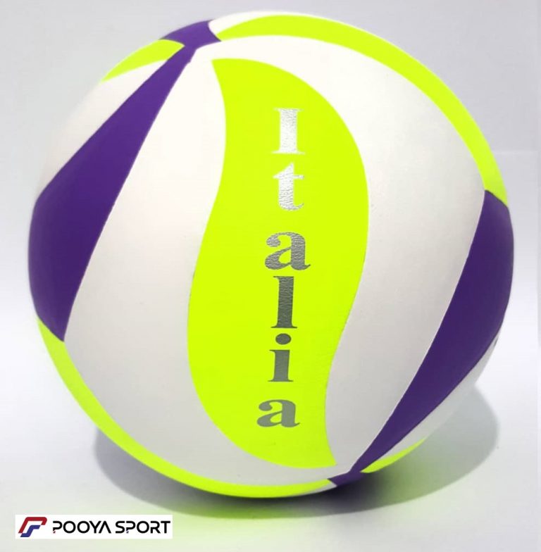 توپ والیبال فاکس Fox مدل ایتالیا رویه چرمی زرد