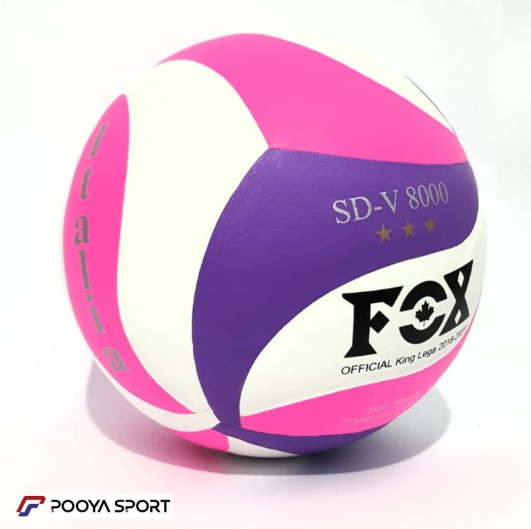 توپ والیبال فاکس Fox مدل ایتالیا رویه چرمی سرمه ای