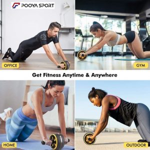 چرخ تمرین شکم کراس فیت پهن خارجی مدل Fitness Roller اصل