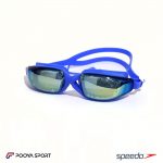 عینک شنا جیوه ای گوشی دار اسپیدو Speedo آبی
