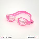 عینک شنا بچه گانه ژله ای رنگی اسپیدو Speedo صورتی- سفید