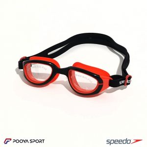 عینک شنا بچه گانه ژله ای رنگی اسپیدو Speedo قرمز- مشکی
