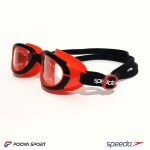 عینک شنا بچه گانه ژله ای رنگی اسپیدو Speedo قرمز- مشکی