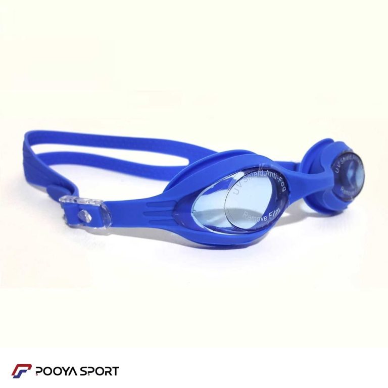 عینک شنا ضد بخار سیلیکونی شیشه شفاف اسپیدو- آبی