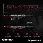 تیر دارت سوزنی حرفه ای تنگستن وبستر winmau Mark Webester 25 gr اصل