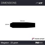 تیر دارت حرفه ای رد دراگون تنگستن Red Dragon Megaton 23 gr اصل