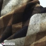 دستمال سرو گردن اسکارف Scarf نخی قهوه ای خارجی