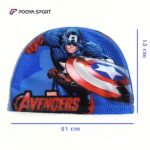 کلاه شنا بچه گانه ضد کلر پارچه ای کاپیتان آمریکا Captain America