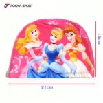 کلاه شنا بچه گانه پارچه ای سیندرلا cinderella ضد کلر