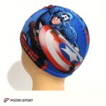 کلاه شنا بچه گانه ضد کلر پارچه ای کاپیتان آمریکا Captain America