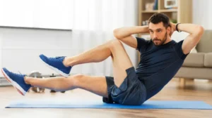 نحوه انجام صحیح حرکت کرانچ دوچرخه برای درگیر کردن عضلات مورب شکمی