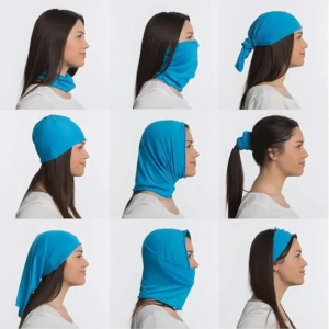 نحوه استایل کردن اسکارف یا دستمال سر و گردن هنگام کوهنوردی