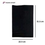 اسکارف زمستانی ساده مشکی داخل کرکی مردانه و زنانه