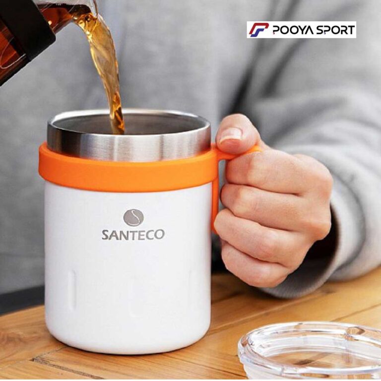 ماگ دو جداره استیل سانتکو اصل Santeco Kemi 350 ml