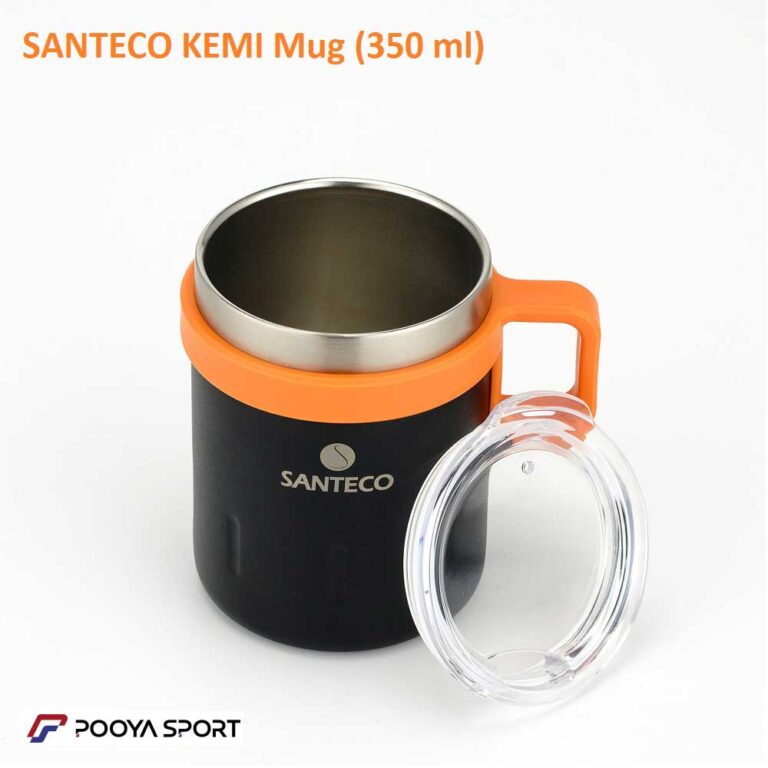 ماگ دو جداره استیل سانتکو اصل Santeco Kemi 350 ml