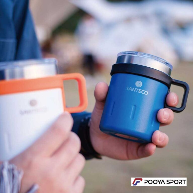 ماگ دو جداره استیل سانتکو اصل Santeco Kemi 350 ml