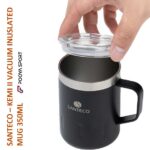 ماگ دوجداره استیل سانتکو مدل Kemi II 350 میلی لیتر