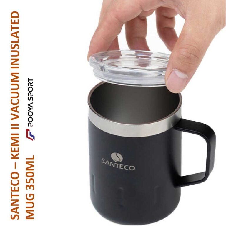 ماگ دو جداره استیل سانتکو اصل Santeco Kemi II 350 ml