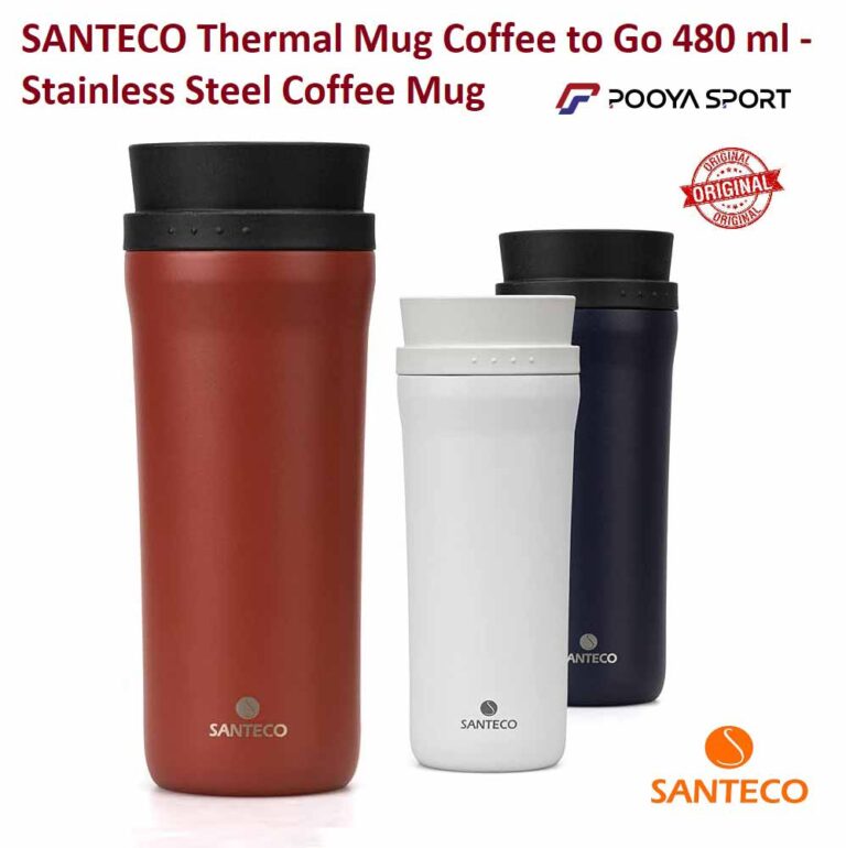 ماگ دوجداره استیل 480 میل سانتکو santeco Odda Caffe اصل