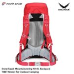 بندهای شانه‌ای ارگونومیک و پددار کوله اسنوهاک مدل TIBET