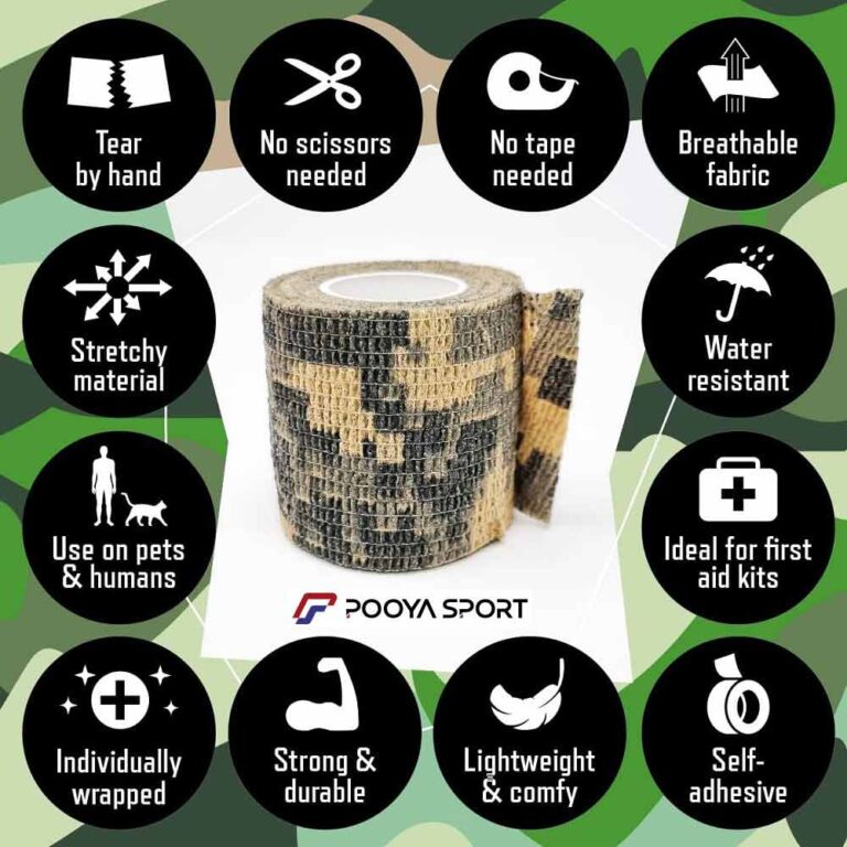 باند و چسب ورزشی ضد آب آندر تیپ مچ دست و پا elastic bandage چریکی