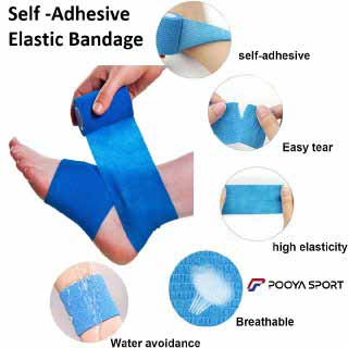 باند و چسب ورزشی ضد آب آندر تیپ مچ دست و پا elastic bandage اصل