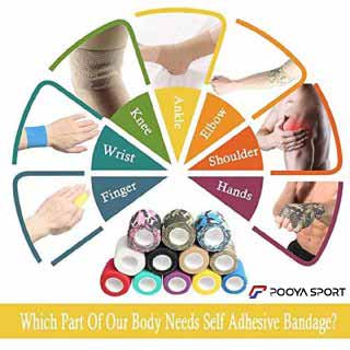 باند و چسب ورزشی ضد آب آندر تیپ مچ دست و پا elastic bandage مشکی