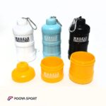 جا پودری و قرصی و فانل پروتئین ورزشی MUSCLE وارداتی 3 طبقه