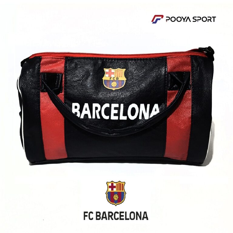 ساک ورزشی چرم بارسلونا Barcelona سایز متوسط