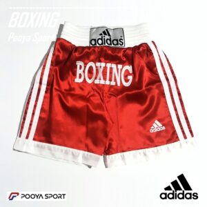 شلوارک بوکس طرح آدیداس adidas | قرمز/سفید
