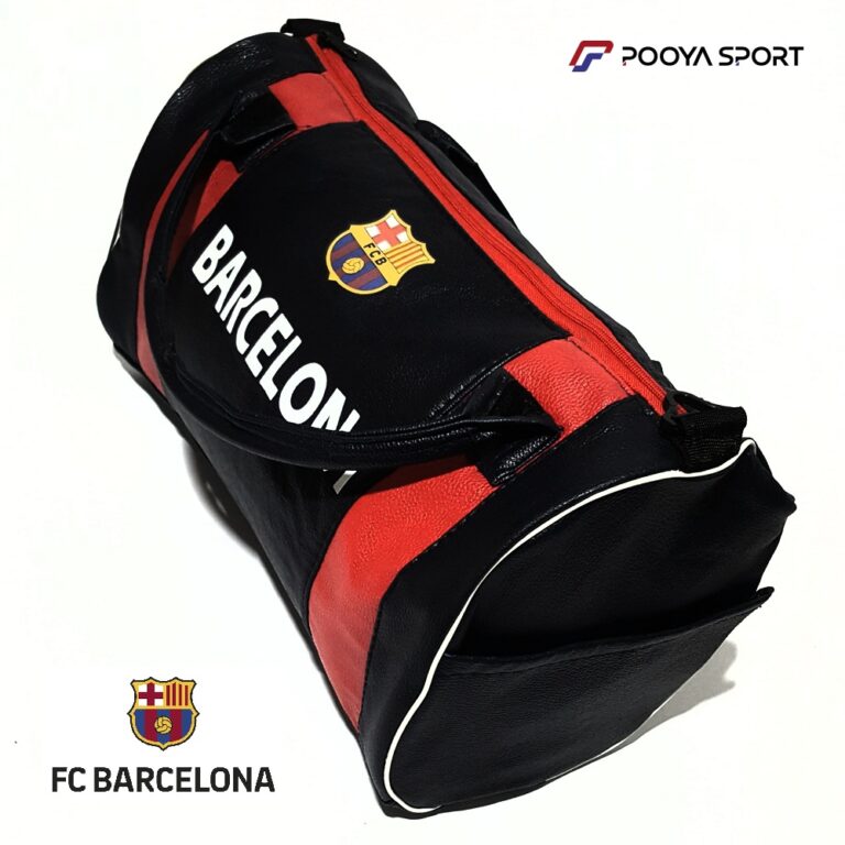 ساک ورزشی چرم بارسلونا Barcelona سایز متوسط