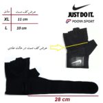 دستکش ورزشی بدون انگشت زنانه مردانه نایک NIKE اعلا