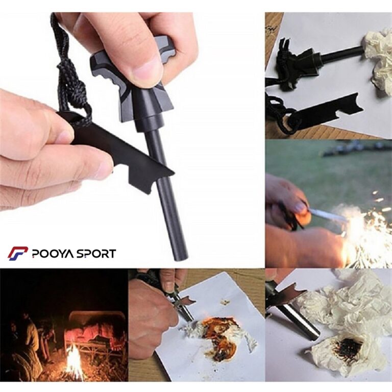 سنگ چخماق بلند و آتش زنه منیزیم Fire Starter چند کاره اصل