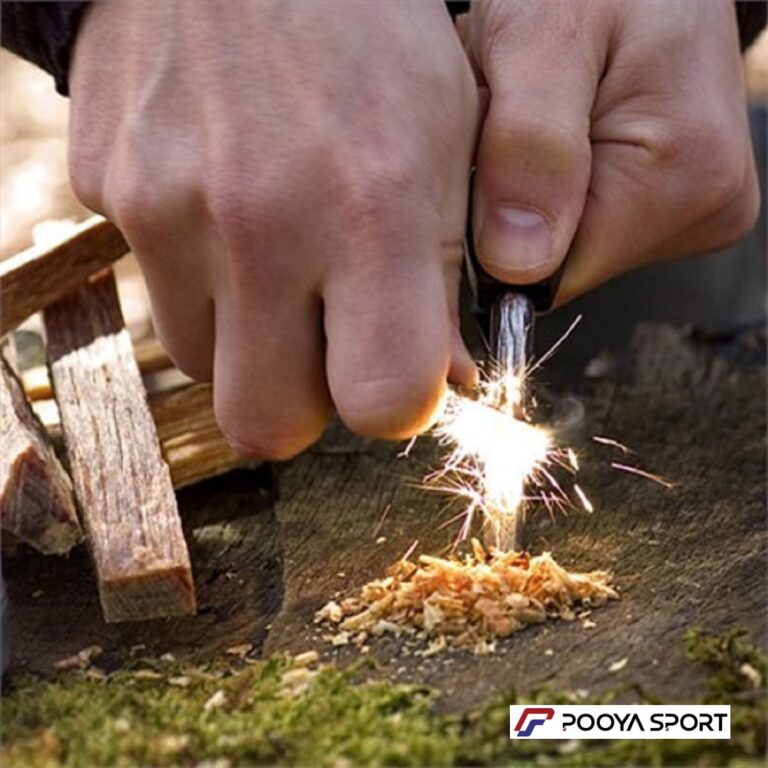 سنگ چخماق بلند و آتش زنه منیزیم Fire Starter چند کاره اصل